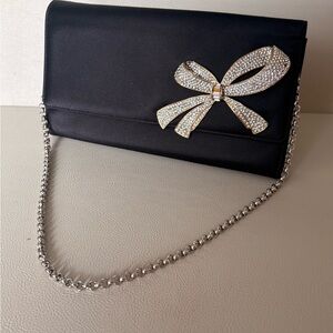 Authentic Tiffany & Co. Crystal Bow Evening Clutch – Made in Italy 🇮🇹